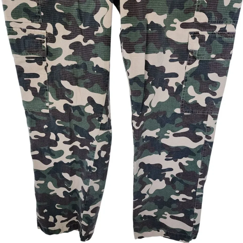 Dogg Supply by Snoop Dogg Mens XL Camo Cargo Pants Ripstop Stretch Elastic Waist - Picture 4 of 16